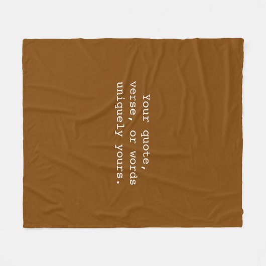 Couverture Polaire Create Your Own Warm Chocolate  (Devant (Horizontal))