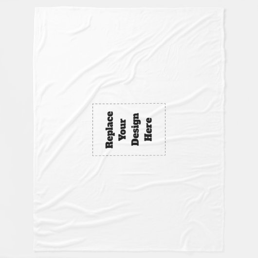 Couverture Polaire Create Your Own white  (Devant)