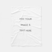 Couverture Polaire Create Your Own white  (Devant)