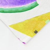 Couverture Polaire Création du Motif de pastèque 6 (Coin)