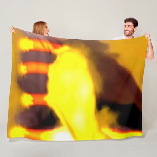 Couverture Polaire Creation of the dragon cat (En situation)