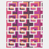 Couverture Polaire Creative geometry fuchsia and pink tones (Devant)