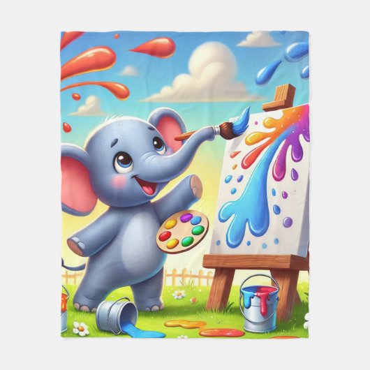 Couverture Polaire Creative Splash (Devant)