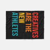 Couverture Polaire Creatives Are The New Athletes Funny Retro Apparel (Devant (Horizontal))