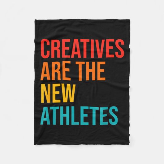 Couverture Polaire Creatives Are The New Athletes Funny Retro Apparel (Devant)