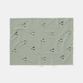 Couverture Polaire Créature de région boisée de blaireau (Devant (Horizontal))