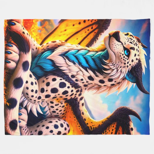 Couverture Polaire Créature Imaginaire (Devant (Horizontal))