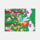 Couverture Polaire créatures forestières (Devant (Horizontal))