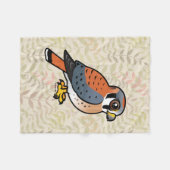 Couverture Polaire Crécerelle d'Américain de Birdorable (Devant (Horizontal))