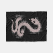 Couverture Polaire Creepy Cute Goth Python Horror Snake Sketch Alt Ng (Devant (Horizontal))