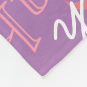 Couverture Polaire Créer Nom Feminine Typographie Lavender (Coin)