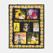 Couverture Polaire Créez votre propre 7 photo Meilleur grand-mère Flo (Devant)