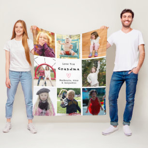 Couverture Polaire Créez votre propre amour Vous grand-parent Photo C