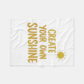 Couverture Polaire Créez votre propre citation de soleil sur (Devant (Horizontal))