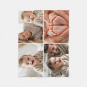 Couverture Polaire Créez votre propre collection de 4 photos mignonne (Devant)