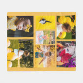 Couverture Polaire Créez votre propre collection de 7 photos Jaune (Devant (Horizontal))