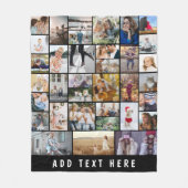 Couverture Polaire Créez votre propre collection de photos 35 Blanche (Devant)