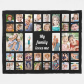 Couverture Polaire Créez votre propre collection de photos de famille (Devant (Horizontal))