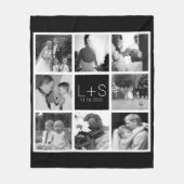 Couverture Polaire Créez votre propre collection photo Mariage Monogr (Devant)