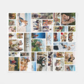 Couverture Polaire Créez votre propre collection photo personnalisée (Devant (Horizontal))