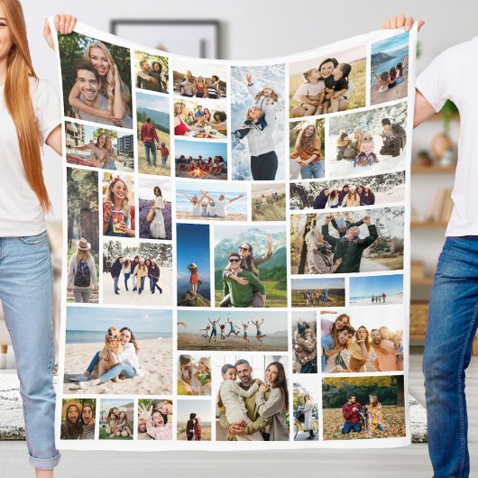 Couverture Polaire Créez votre propre collection photo personnalisée