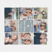 Couverture Polaire Créez votre propre collection photo Tante Bleue (Devant (Horizontal))