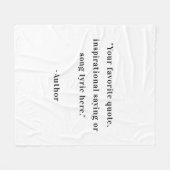 Couverture Polaire Créez votre propre devis (Devant (Horizontal))