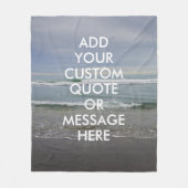 Couverture Polaire Créez votre propre devis de motivation personnalis (Devant)