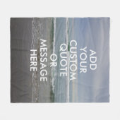 Couverture Polaire Créez votre propre devis de motivation personnalis (Devant (Horizontal))