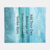 Couverture Polaire Créez votre propre devis inspirant motivationnel (Devant (Horizontal))