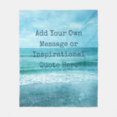 Couverture Polaire Créez votre propre devis inspirant motivationnel (Devant)