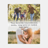 Couverture Polaire Créez votre propre devis personnalisé 2 photo (Devant)