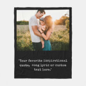 Couverture Polaire Créez votre propre devis photo personnalisé (Devant)