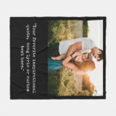 Couverture Polaire Créez votre propre devis photo personnalisé (Devant (Horizontal))