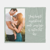 Couverture Polaire Créez votre propre devis photo personnalisé (Devant (Horizontal))