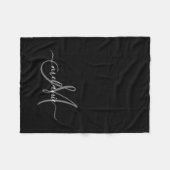 Couverture Polaire Créez Votre Propre Monogramme Personnalisé Et Un S (Devant (Horizontal))