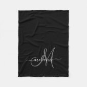 Couverture Polaire Créez Votre Propre Monogramme Personnalisé Et Un S (Devant)