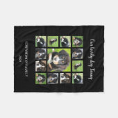 Couverture Polaire Créez votre propre nom de monogramme de collage ph (Devant (Horizontal))