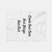 Couverture Polaire Créez votre propre personnalisation (Devant (Horizontal))