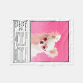 Couverture Polaire Créez votre propre race de chiens Faits Chihuahua  (Devant (Horizontal))