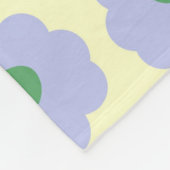 Couverture Polaire Crème bleue Tropical Floral Botanique Printemps ét (Coin)