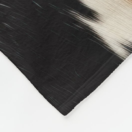 Couverture Polaire Crème Brown Cowhide Howdy (Coin)