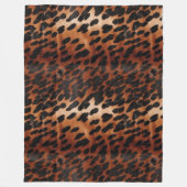 Couverture Polaire Crème Brown noir (Devant)