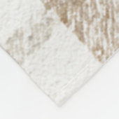 Couverture Polaire Crème Brun Gris Rayures (Coin)