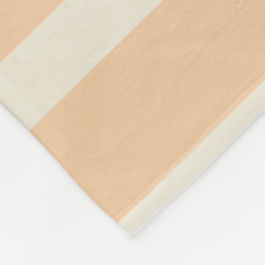 Couverture Polaire Crème dorée moderne rayée (Coin)