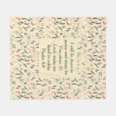 Couverture Polaire Crème FLORALE | Sécurité du sommeil de paix | Chri (Devant (Horizontal))