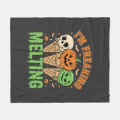 Couverture Polaire Crème Glacée Fondante Halloween (Devant (Horizontal))
