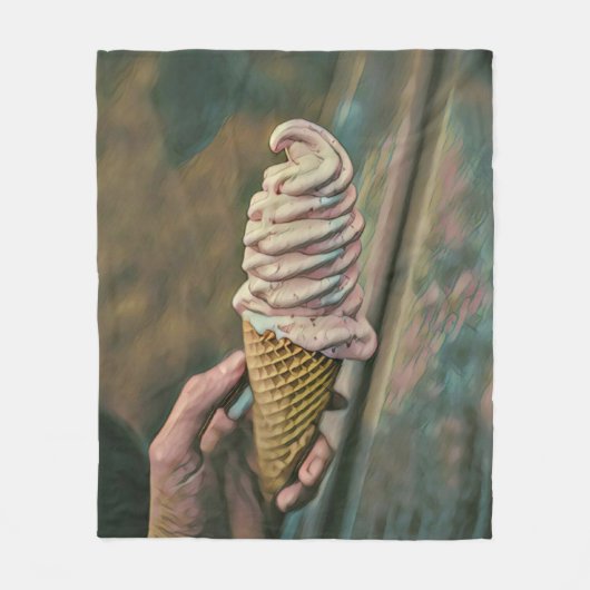 Couverture Polaire crème glacée froide cool (Devant)