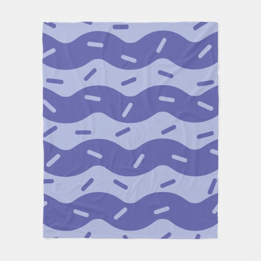 Couverture polaire crème glacée myrtille fondue (Devant)