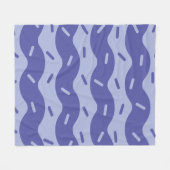 Couverture polaire crème glacée myrtille fondue (Devant (Horizontal))